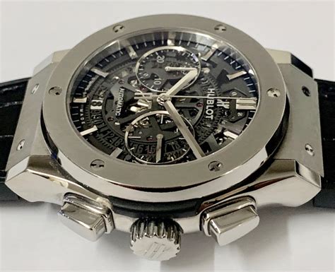 hublot rubber and titanium watch price|Hublot classic fusion aerofusion titanium.